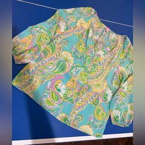 Lilly Pulitzer Multicolor Paisley Blouse